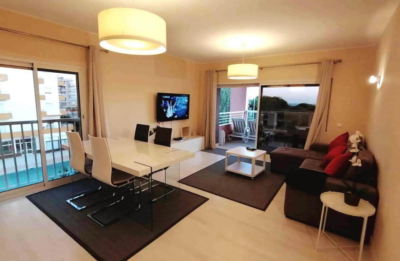 Beachfront Seaview Litoralmar Apt, Fast Wifi, Airco, Pool, Private Parking Portimão Exterior photo